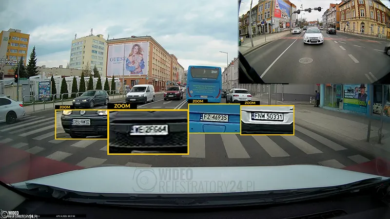 jakość nagrań 4K z kamery samochodowej thinkware u3000 pro